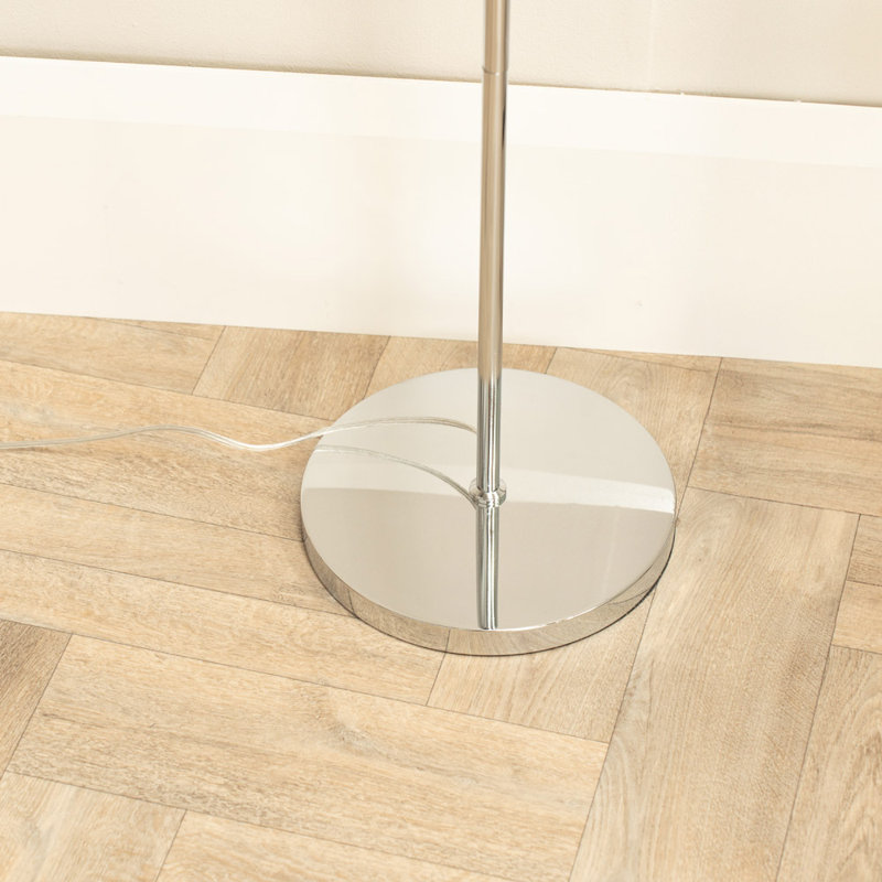 Sandridge 159.5cm Polished Traditional Floor Lamp, Without Bulb