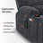 27.2'' Extra Wide Power Recliner Lift Chair with Massage and Heat, Fabric-1265352427