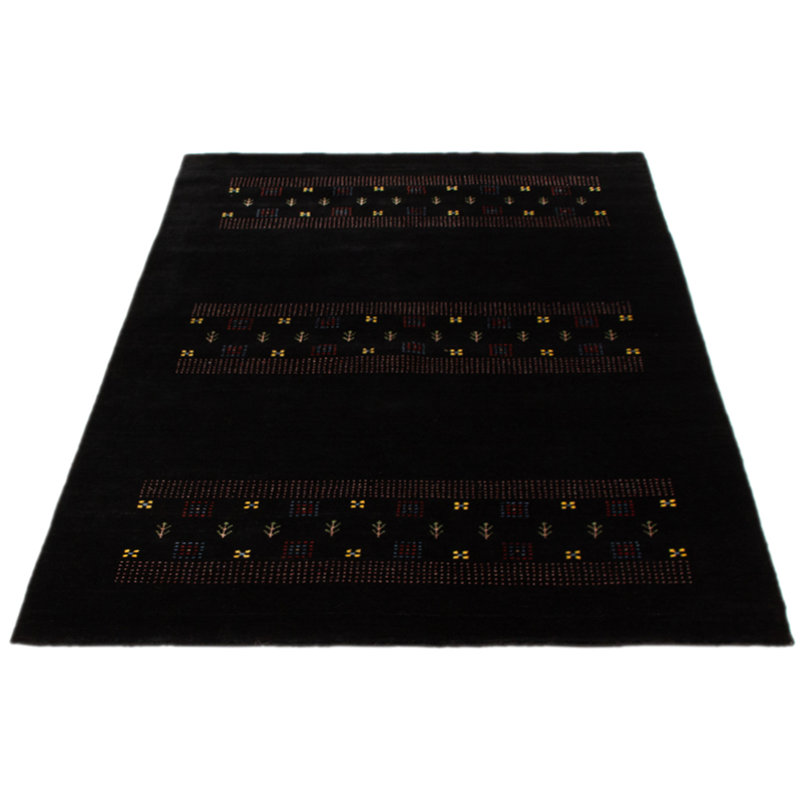 Tapis noir 5 pi 7 po x 8 pi 6 po Mcminn Luribaft