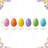 60PK 3"H Easter  Plastic Fillable Eggs In 6 Assorted Colours, 10 Of Each