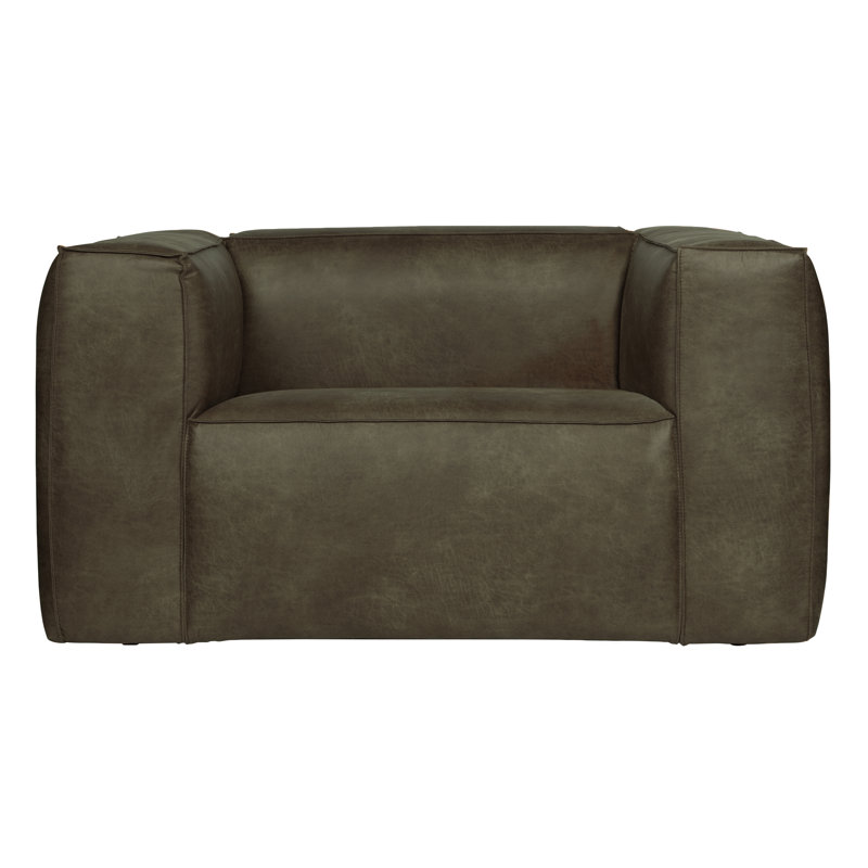 Velvet Armchair, Hefty Melange Travertin