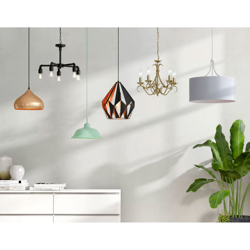 Sarai 1 - Light Geometric Pendant, Copper
