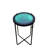 LED Round End Table, Bedside Table