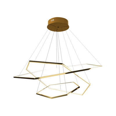 Bellamae 3 - Light Geometric LED Chandelier