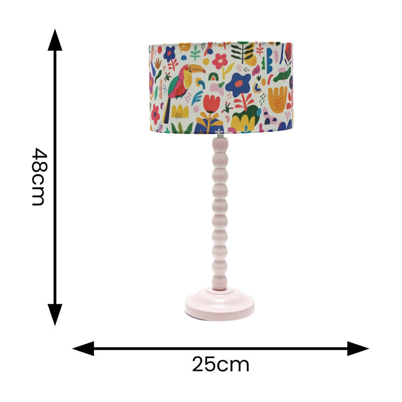 Linda Table Lamp, Pink, Yes