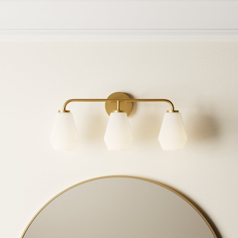 Caravella 3 - Light Vanity Light, Lacquered Brass