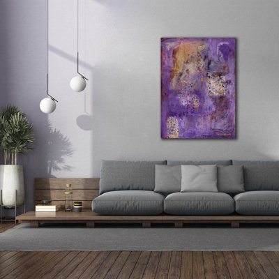 'Cracklin Gold' by Pat Saunders-White Canvas Wall Art, 40" x 54"