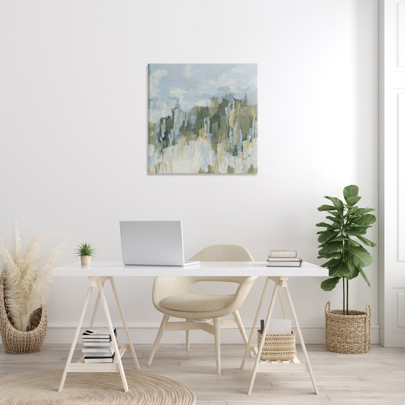 Cadre abstrait avec une nature unique par June Erica Vess sur toile, H 30 po x l 30 po