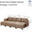 Zendajas 8 - Piece Upholstered Modular Sectional Sofa with Storage Ottoman-873843741