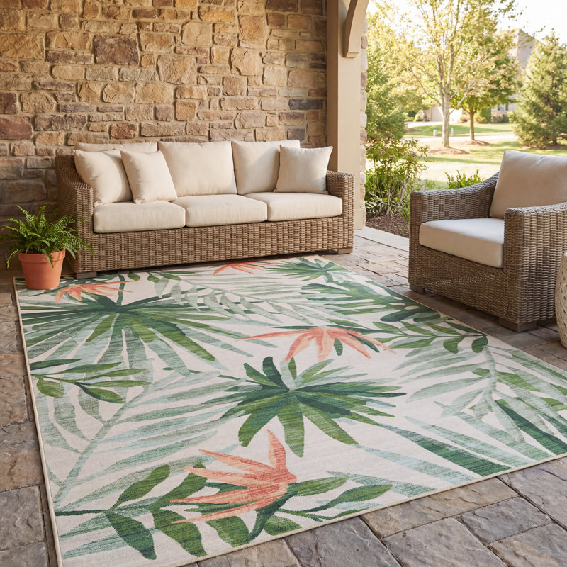 Desdemona Area Rug with Non-Slip Backing, Rectangle 2' x 3'