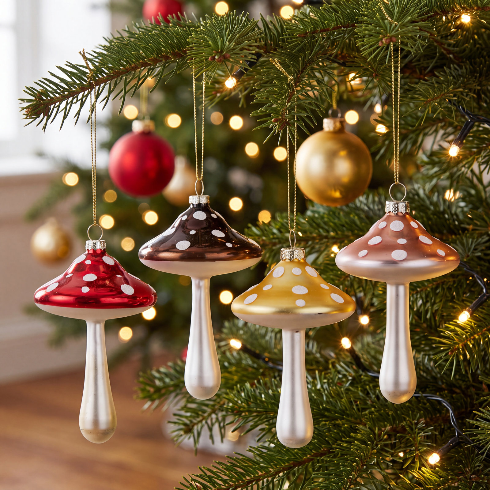 Arly 4" Hanging Mushroom Ornament