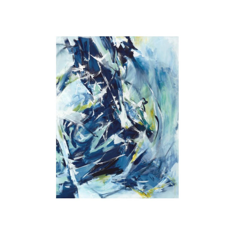 «Glaring Contradiction» par Sara Brown - impression d'art graphique, Image Couteau gel, H 71 po x l 54 po x P 1,5 po