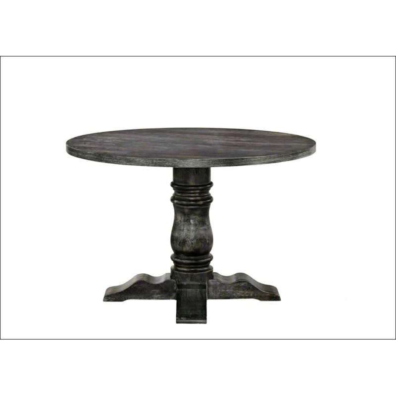 Weathered Gray Finish Dining Table