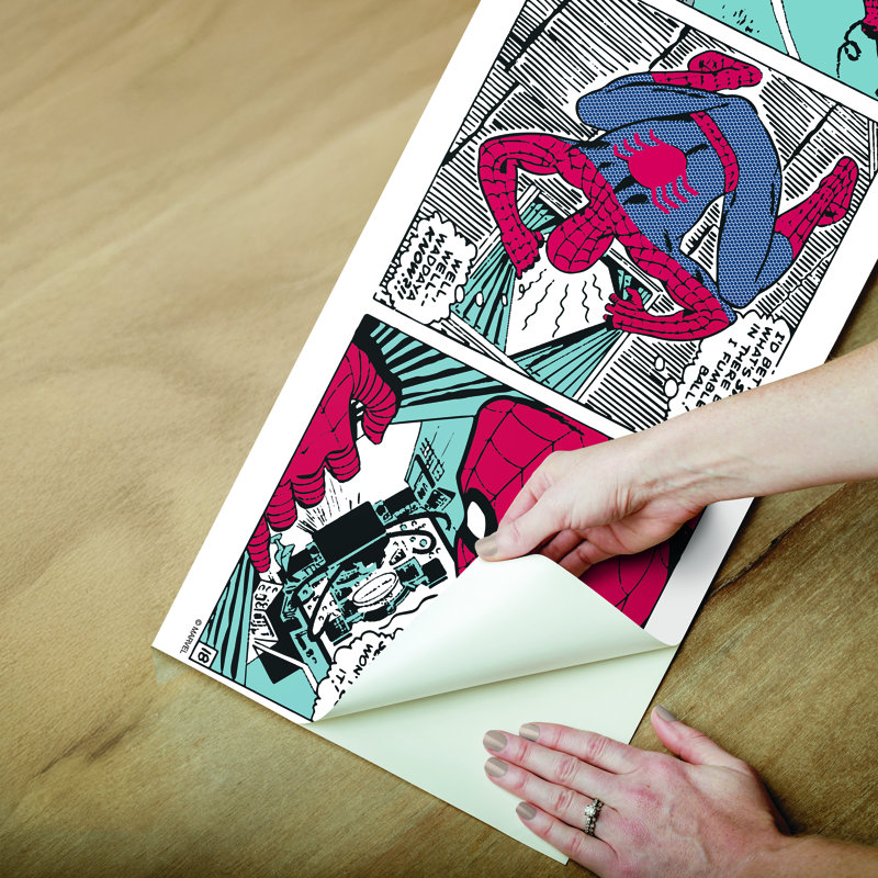 Adhésif bleu autocollant bleu Spider-Man Comic