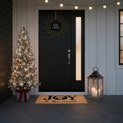 Paillasson Joy to the world, 17 po x 29 po