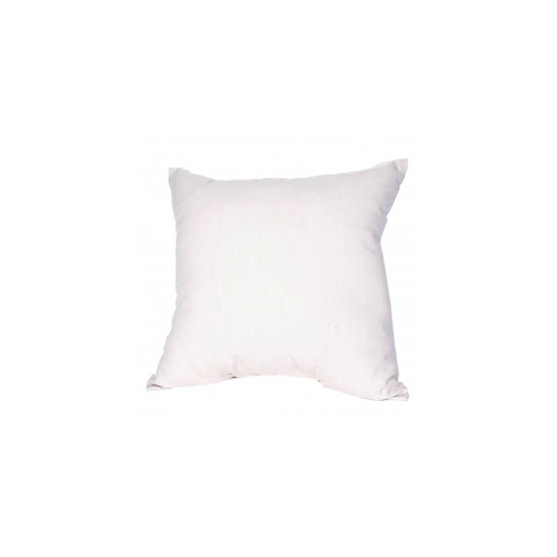 Housse de coussin Ajibola, 18 po x 18 po, Pas de bourre, Blanc