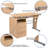Picabo Computer Desk with Three Drawer Single Pedestal and Pull-Out Keyboard Tray-1290827801