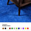 Ensemble de tapis intérieur / extérieur en polyester touffeté à la machine de couleur unie bleu indigo-1455800161