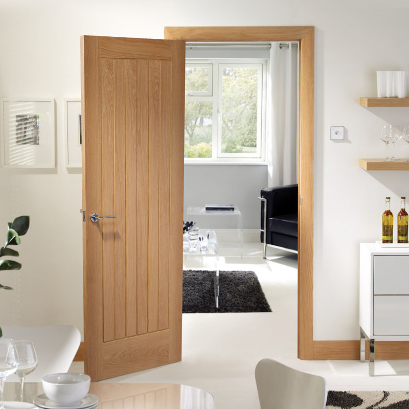 Internal Oak Pre-Finished Suffolk, 1981mm H x 686mm W x 35mm D