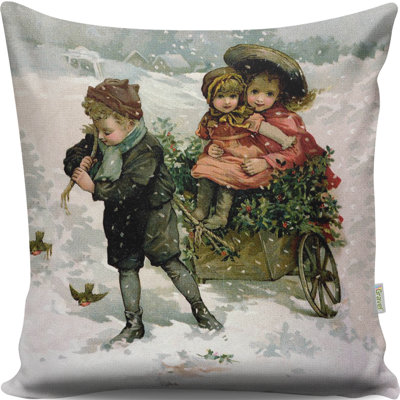 Premium Washable Cushion, 17.0 x 17.0 Inches, 50% Cotton / 50% Polyester, Silicone Filling, Concealed Zip | Soft, Comfortable & Ironable | Perfect for Home Decor, Living Room & Bedroom Accents