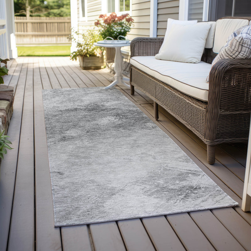 Tapis intérieur / extérieur Fayme, Tapis de couloir 2 pi 3 po x 7 pi 6 po