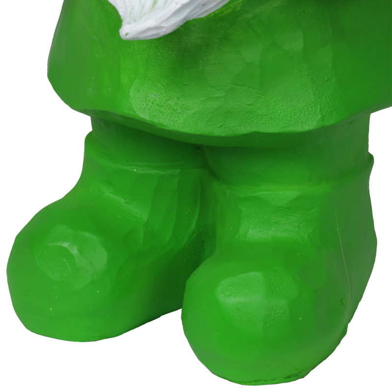 Statue de gnome de jardin avec champignon Exhart Solar Gilbert 11 po