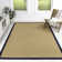 Locklin Farmhouse Cottage Border Jute Natural/Navy Rug