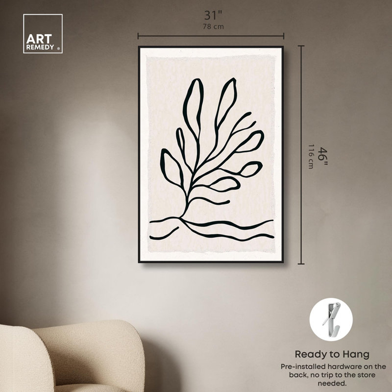 «Root and Paw», reproduction d'art sur toile par Art Remedy, H 45 po x l 30 po, Structure noire