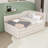 Multifunctional Linen Upholstered Daybed with Twin Trundle and Drawers-862215001-862214983