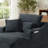 47.2" W Compression Corduroy Chaise Lounge, Deep Seat Sofa with Cup Holder and Storage Bag, No Assembly Required-749966348