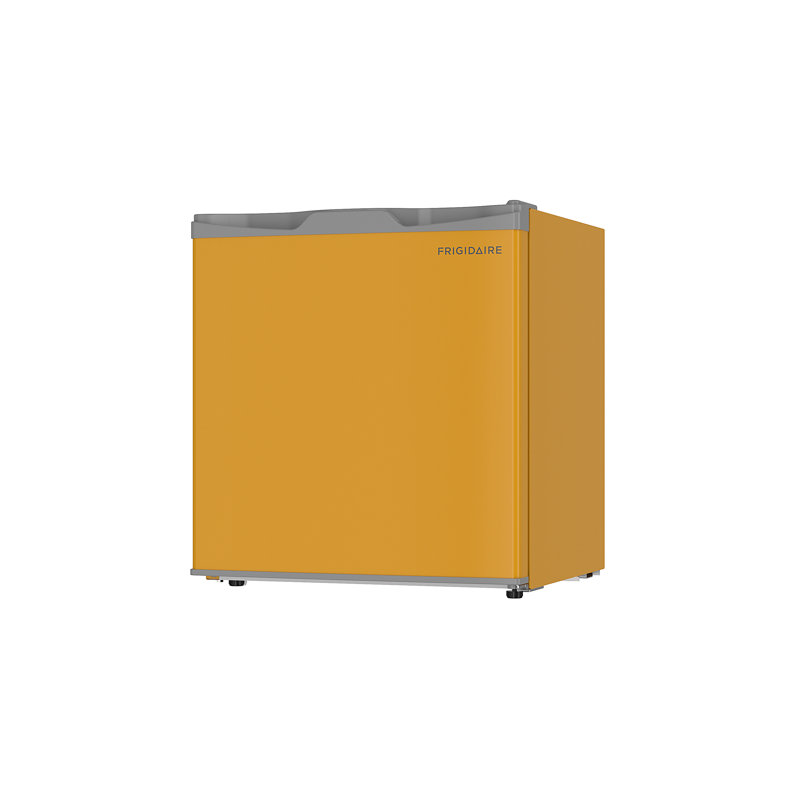 FRIGIDAIRE 1.6 Cu. Ft. Compact Fridge with Chiller, Countertop Fridge (Black), Orange