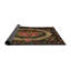 Tapis traditionnel noir / vert / rouge Ludovika-2032396043
