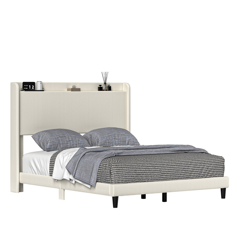 Lit plateforme tapissier