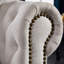 Canapé Chesterfield en tissu beige