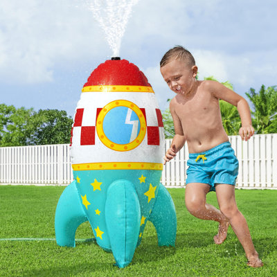 H2OGO! Fontaine d'eau en forme de fusée 25 po x 24 po x 40 po Space Blast