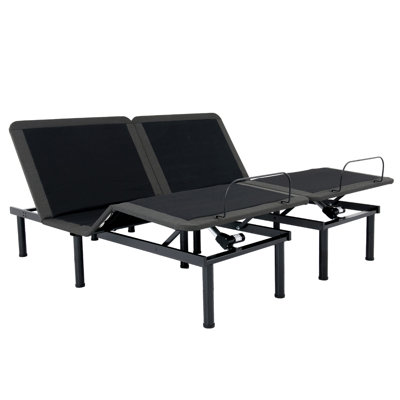 Adjustable King Size Bed - Foldable Design, Space Saving, Ultra Quiet Motor Flex Head Zero Gravity, Metal Main Material