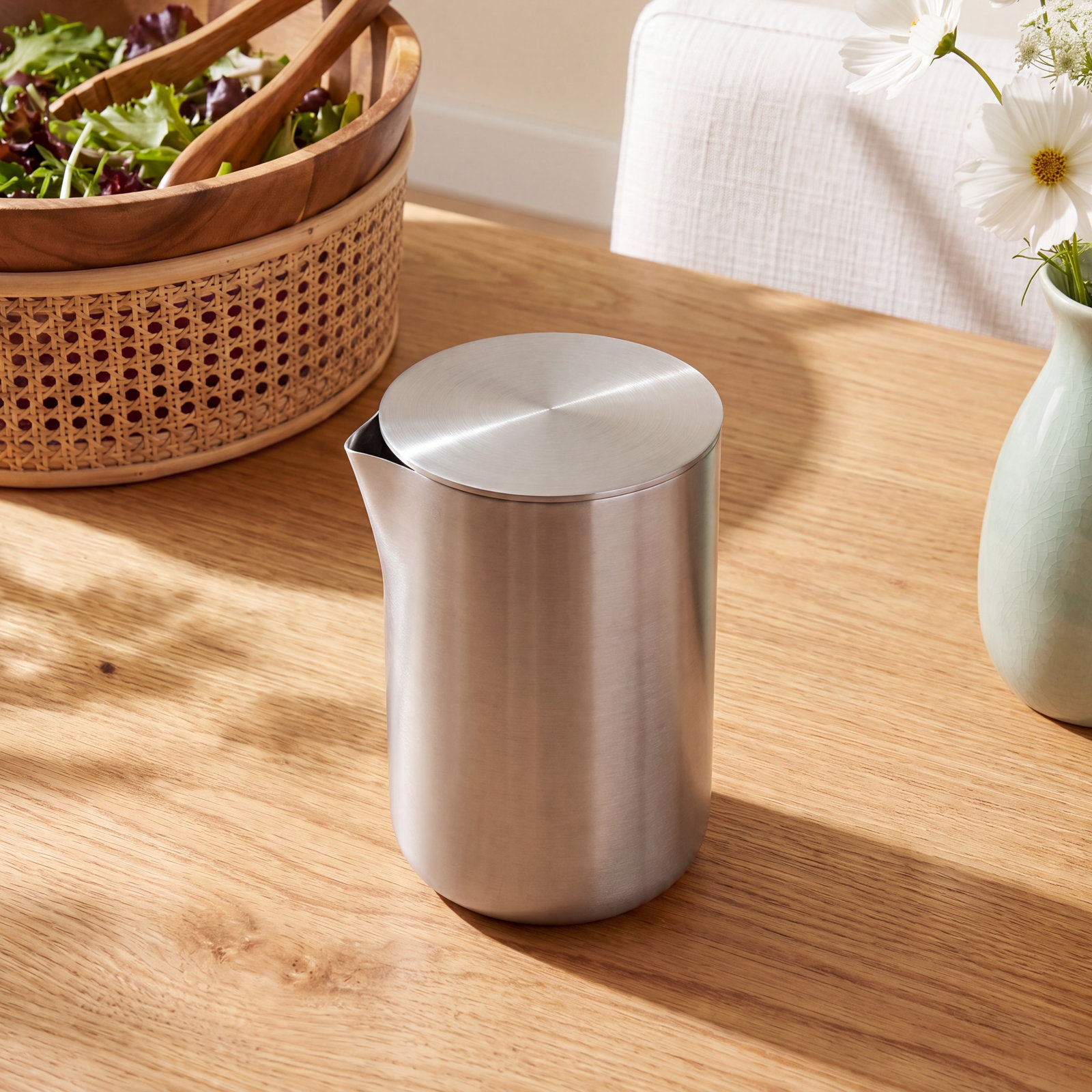 BASIC 8.45 oz. Stainless Steel Creamer, Stainless Steel