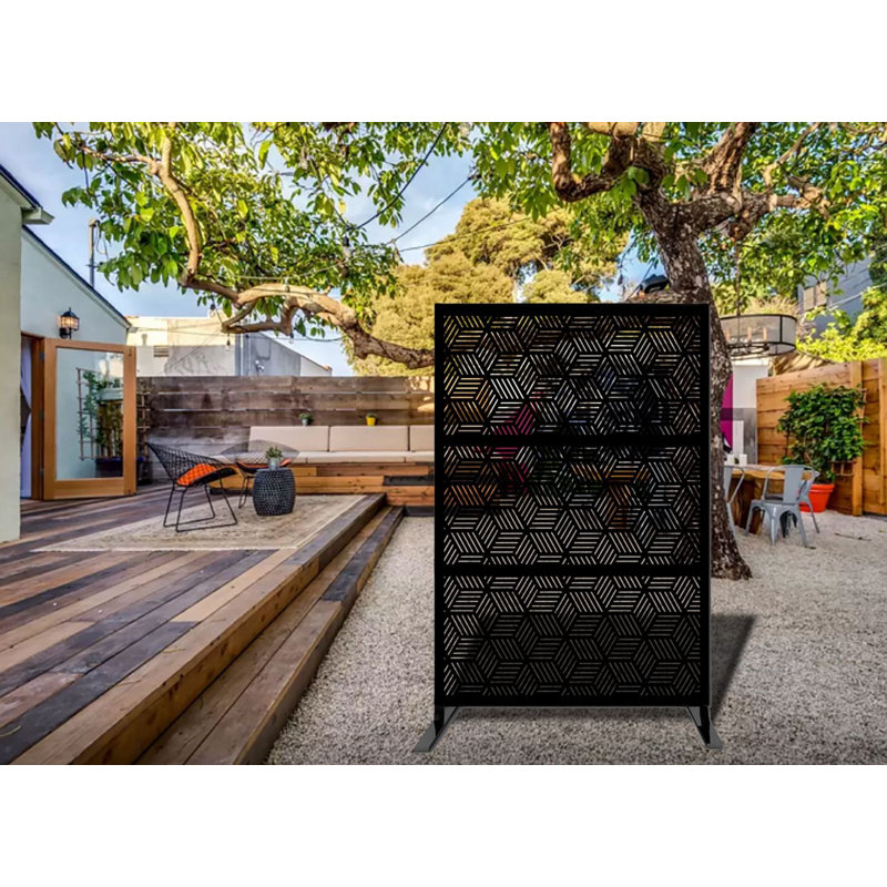 1.2m x 1.9m Privacy Fence, Black
