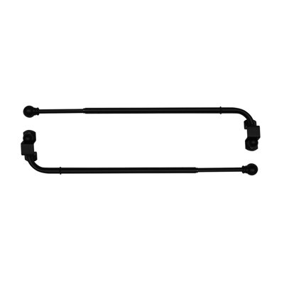 Bogia Steel Adjustable Single Curtain Rod