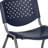 Oliverson Plastic Stacking Lobby Chairs with Perforated Backs-848270528