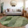 Premium Machine Washable Prisco Green Rug