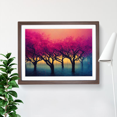 Radiant Tree Forest - Single Picture Frame Painting