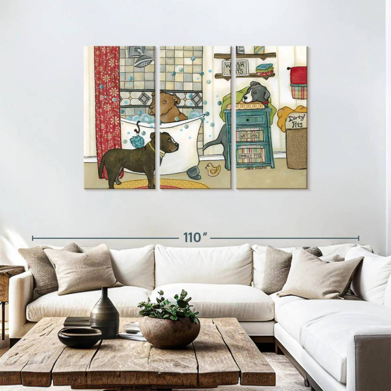 Brampt Wash Your Pits, 48" H x 74" W