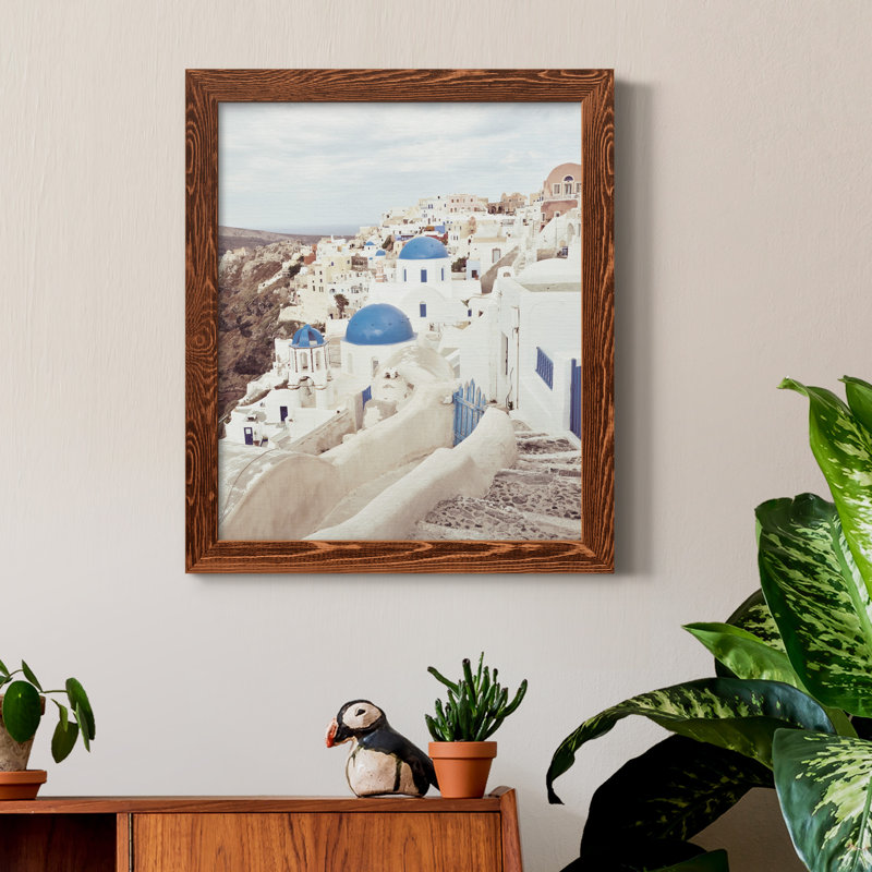 Santorini - photographie sur toile encadrée, H 20 po x l 17 po x P 1,5 po, Érable