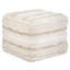 Sommer 18"W Upholstered Handloom Woven Cotton Boho Square Pouf in Natural-967921875