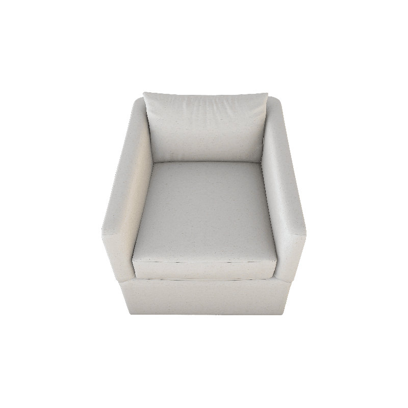 Aston Upholstered Accent Chair, Hot Seat Vanila