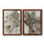 Birch Leaves I - Ensemble de 2 peintures sur toile encadrées-1911931927-1911931933