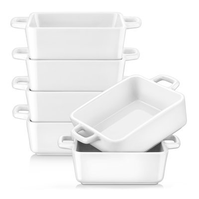 White Tapa 7 Oz Square Souffle Dish