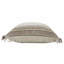 Coussin 100% coton rayé 20 po x 20 po taupe, jaune et bleu marine-98757695