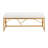 Folia Glam Metal Bench in Gold Steel and Velvet by-1953274749